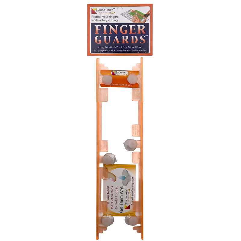 Guidelines4Quilting Finger Guards for Quilting Rulers - Protect Your Fingers While Rotary Cutting - Made in USA