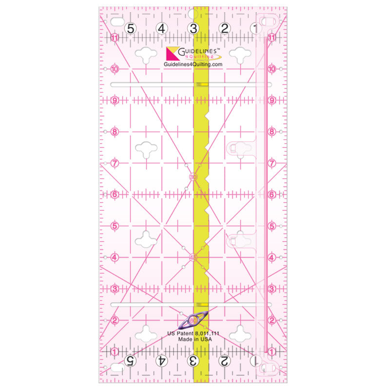 One-Piece Slide & Snap Fabric Guide for Guidelines Ruler